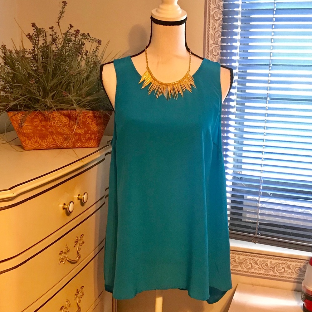 Daniel Rainn turquoise top